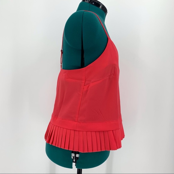 French Connection Crepe Light Azalea Pleated Hem Cami NWT, Medium - Picture 9 of 16